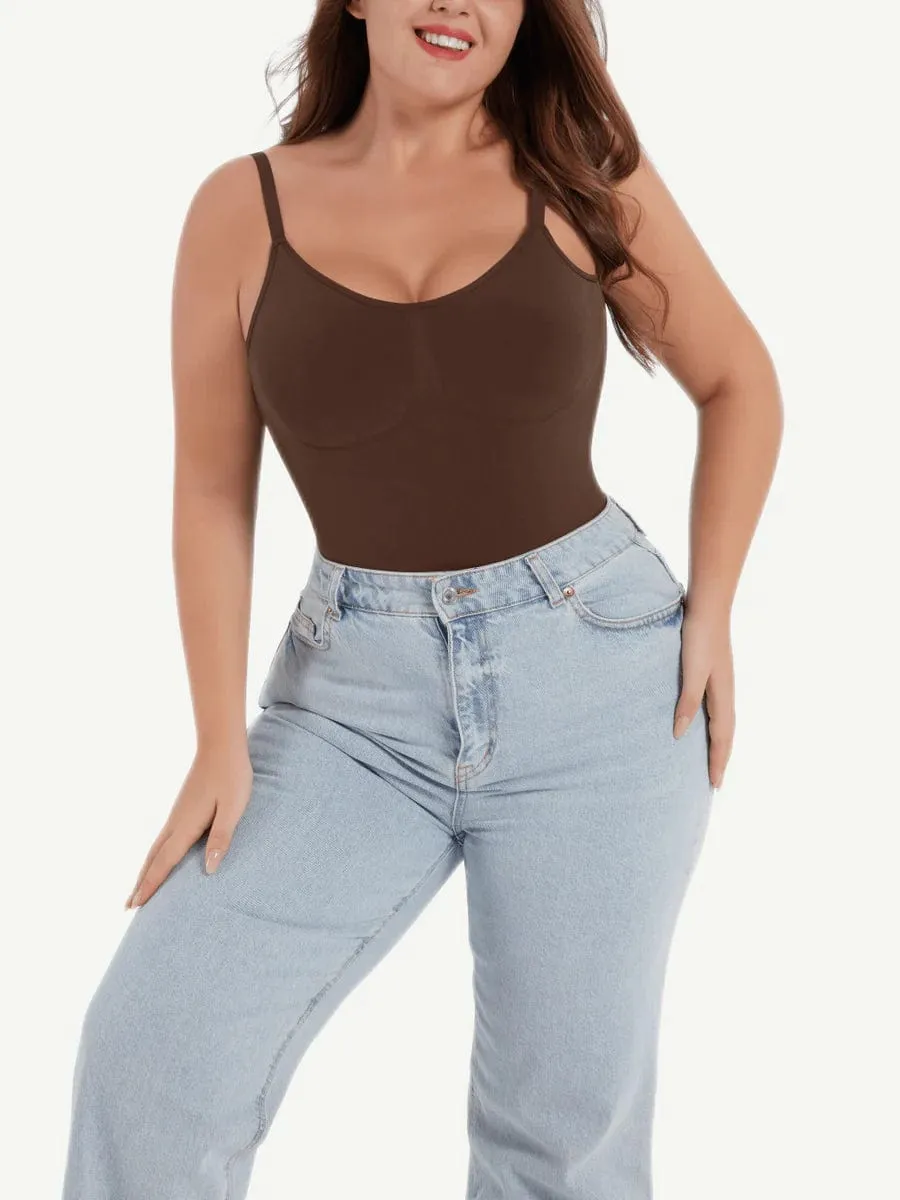 Seamless Thong Backless ShapeWear Bodysuit With Adjustable Straps