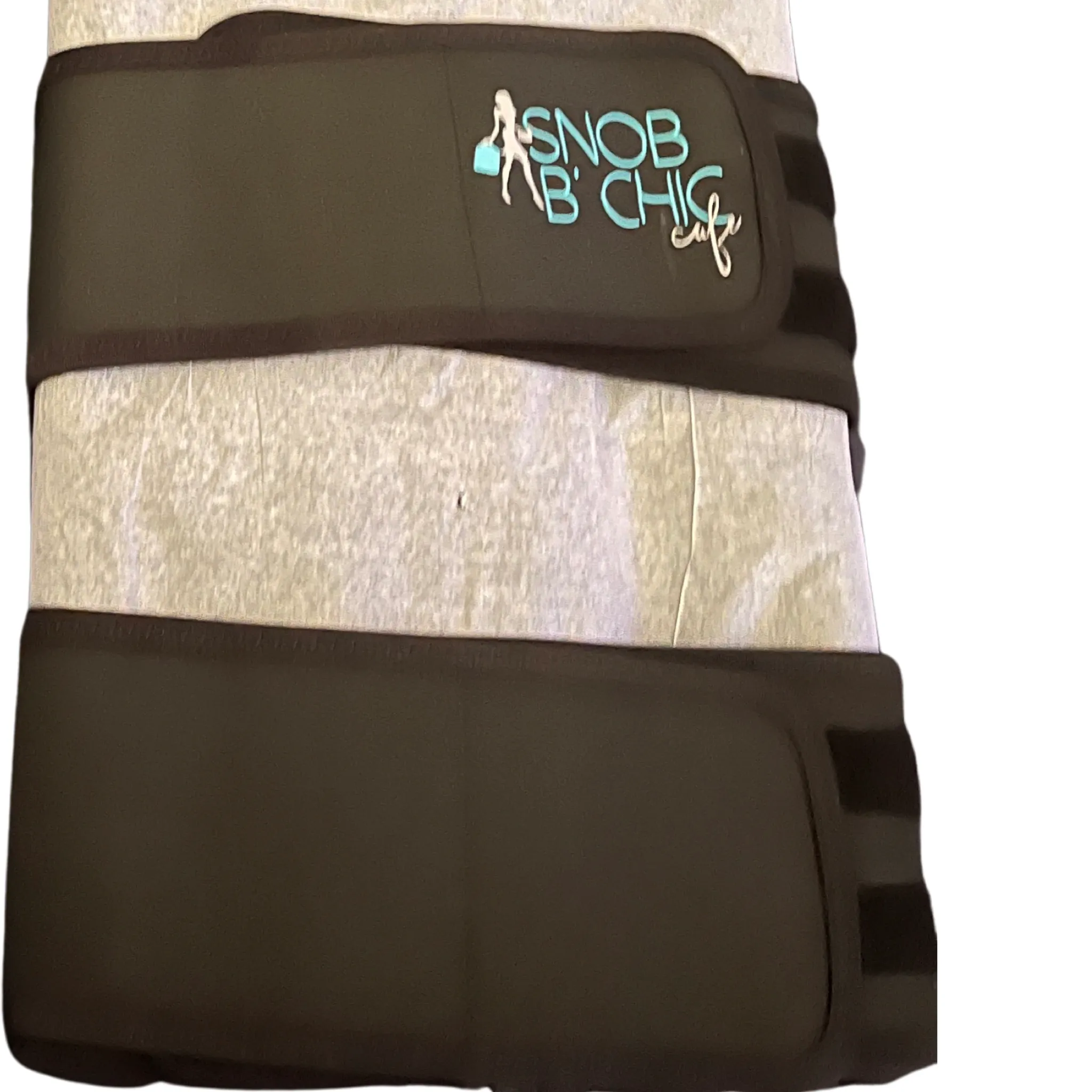 SNOB Latex Double Compression Waist Trainer-Black