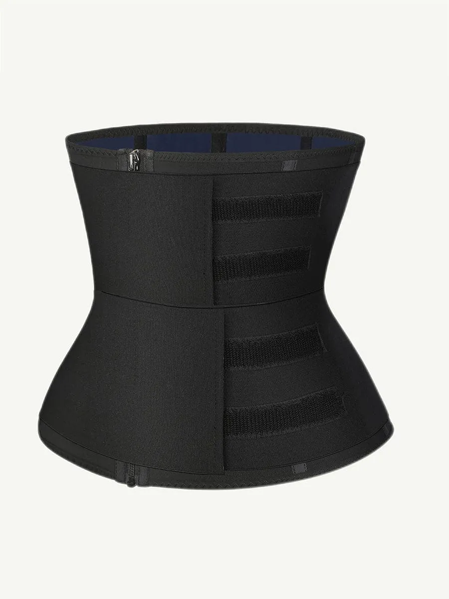 Steel Boned Tummy Control Waist Trainer with Double Belts