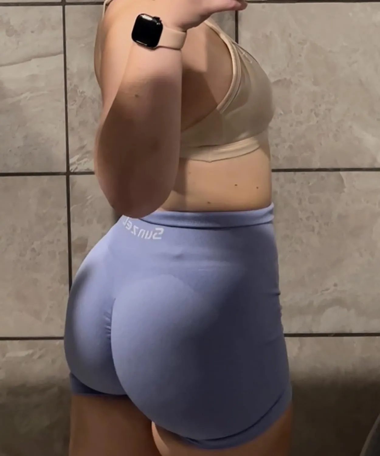 Sunzel Butt Scrunch Seamless Shorts, Womens 5 Inch Workout Shorts High Waist Stretch Booty Short for Gym/Yoga/Running/Biking