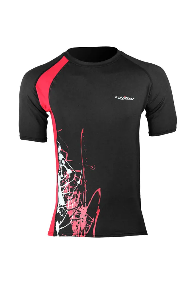 Tilos Mens Eco-Friendly 6oz. Anti-UV Short Sleeve Rash Guard Recycled Polyester