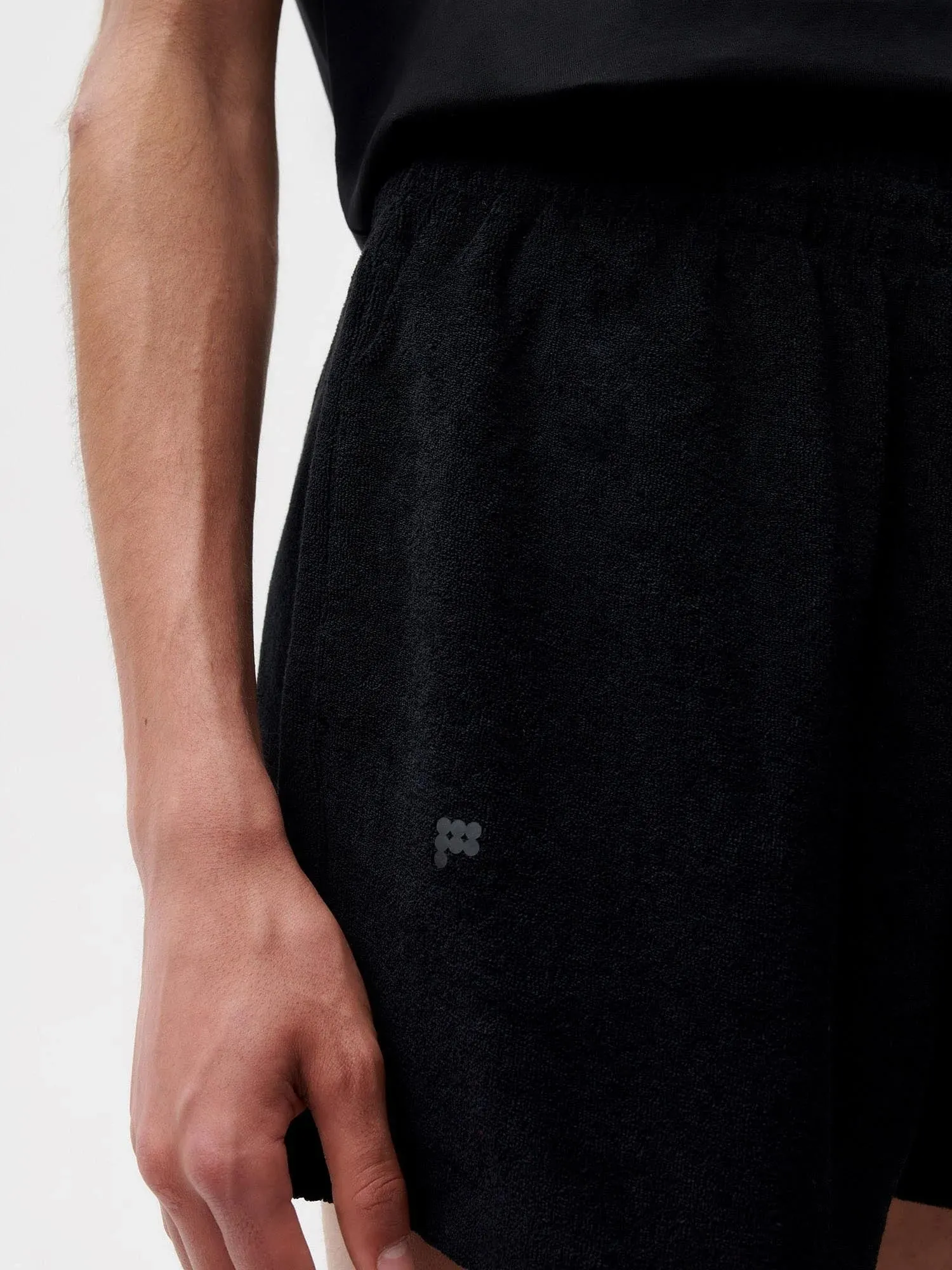 Towelling Shorts—black