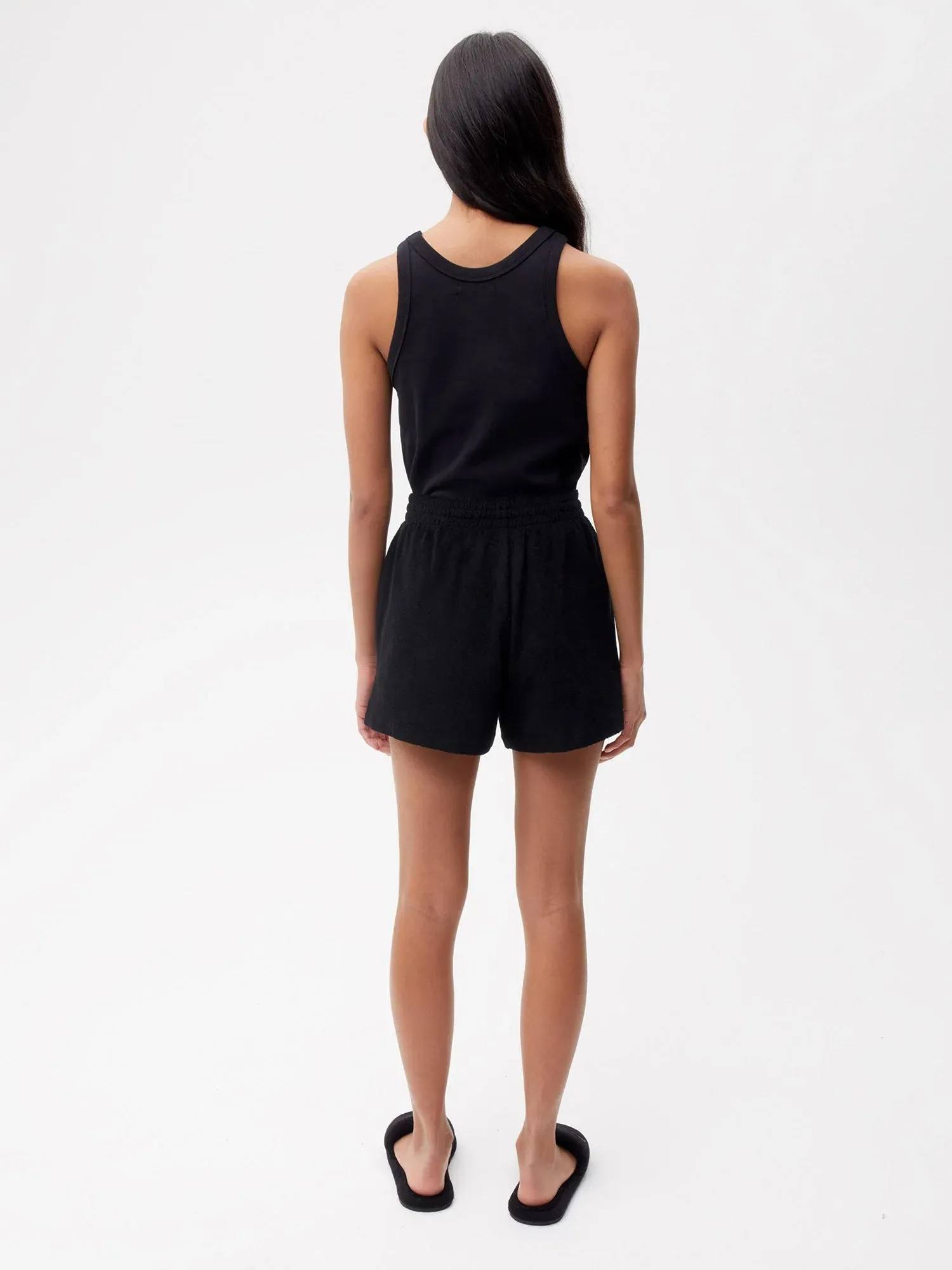 Towelling Shorts—black