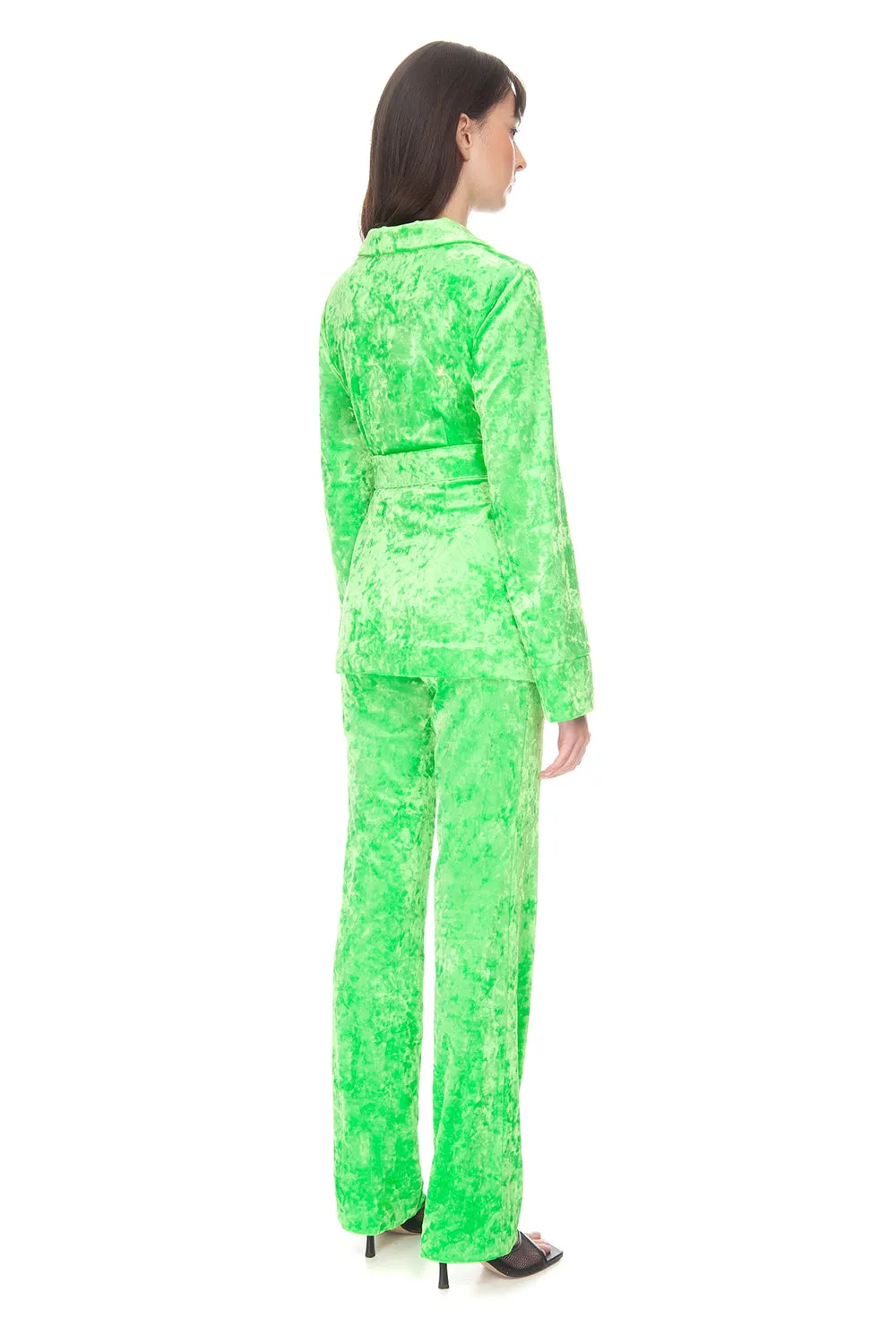 Velvet Suit Apple Green