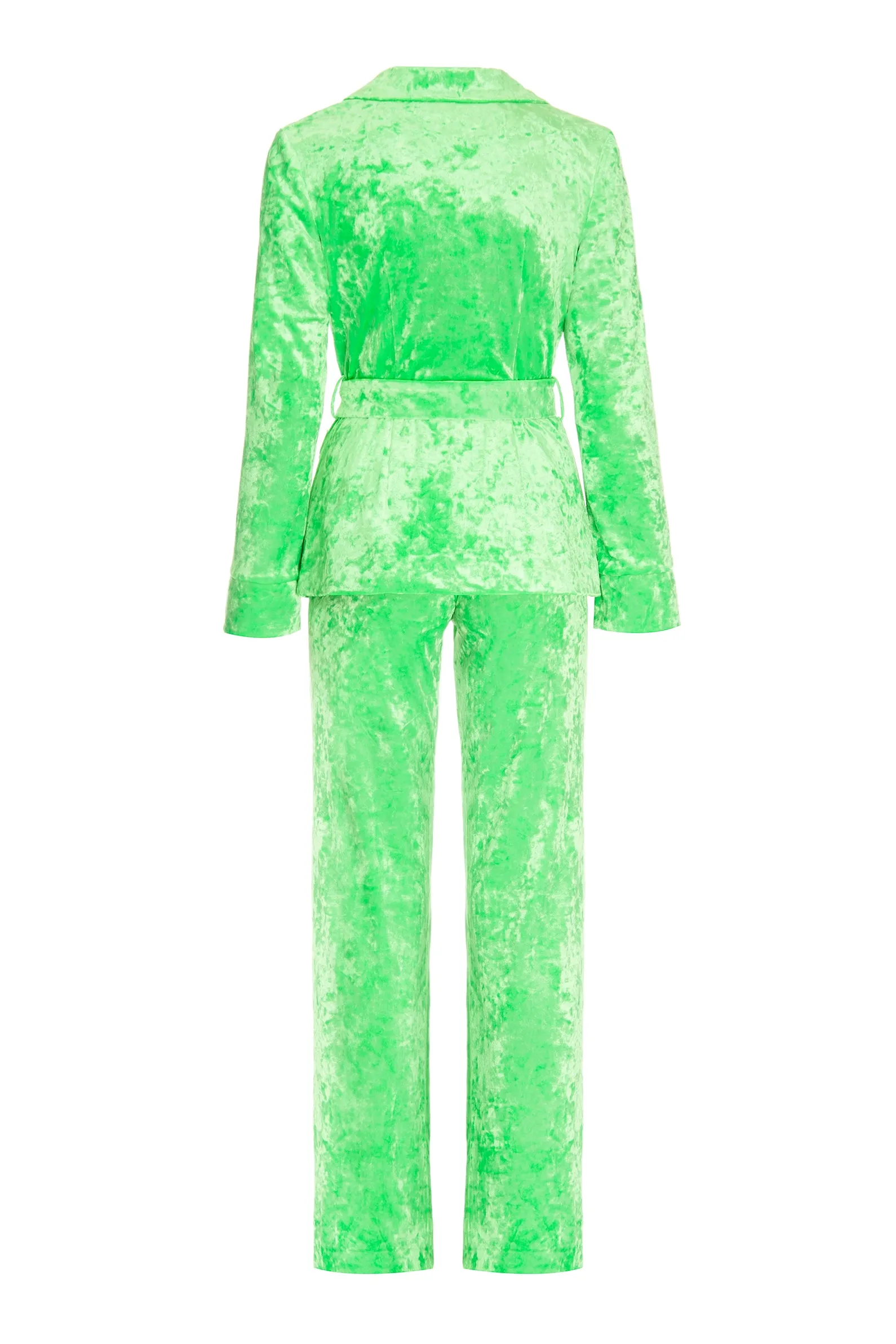 Velvet Suit Apple Green
