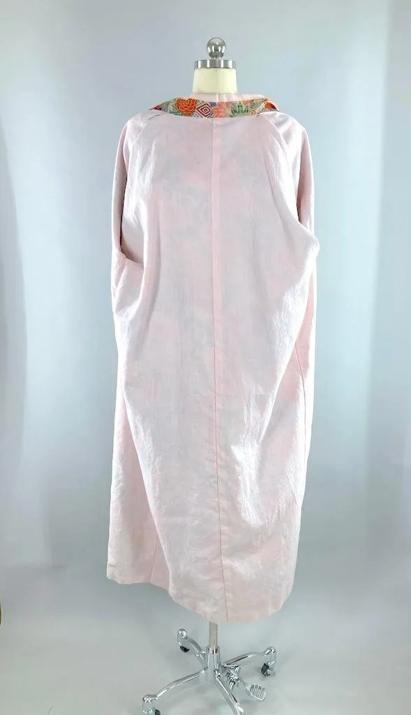 Vintage 1920s Orange & Blue Juban Kimono