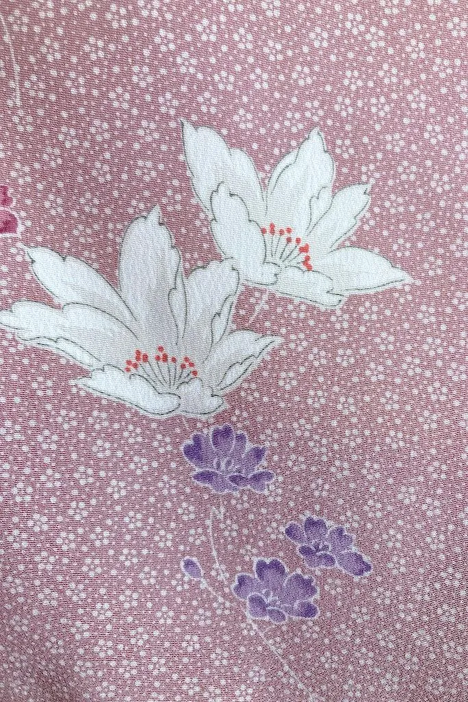 Vintage Lavender Floral Kimono