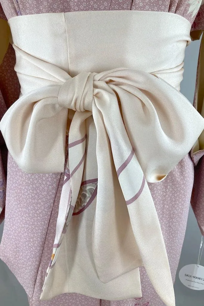 Vintage Lavender Floral Kimono