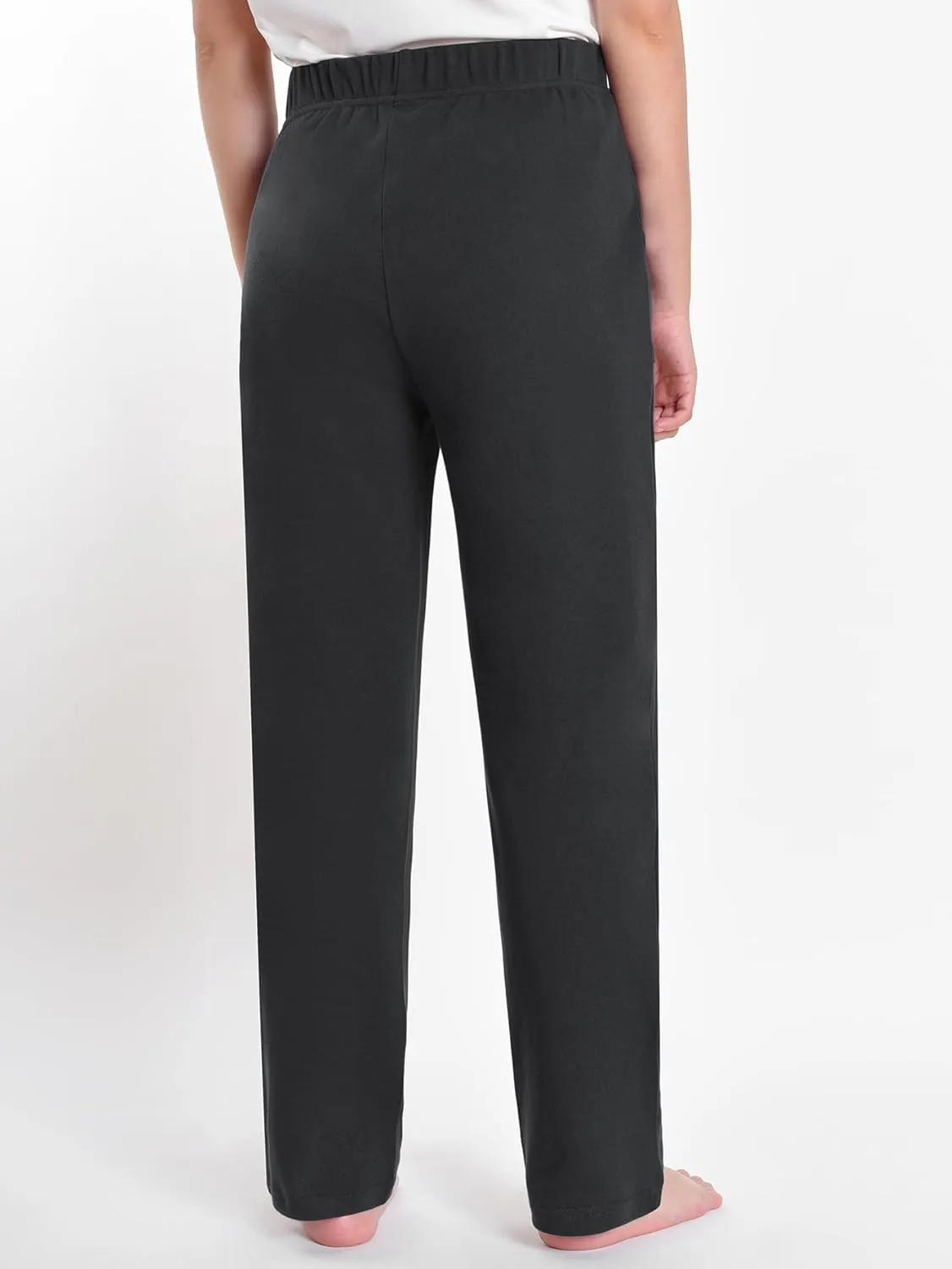 Weintee Women's Petite Elastic Waist Knit Pants