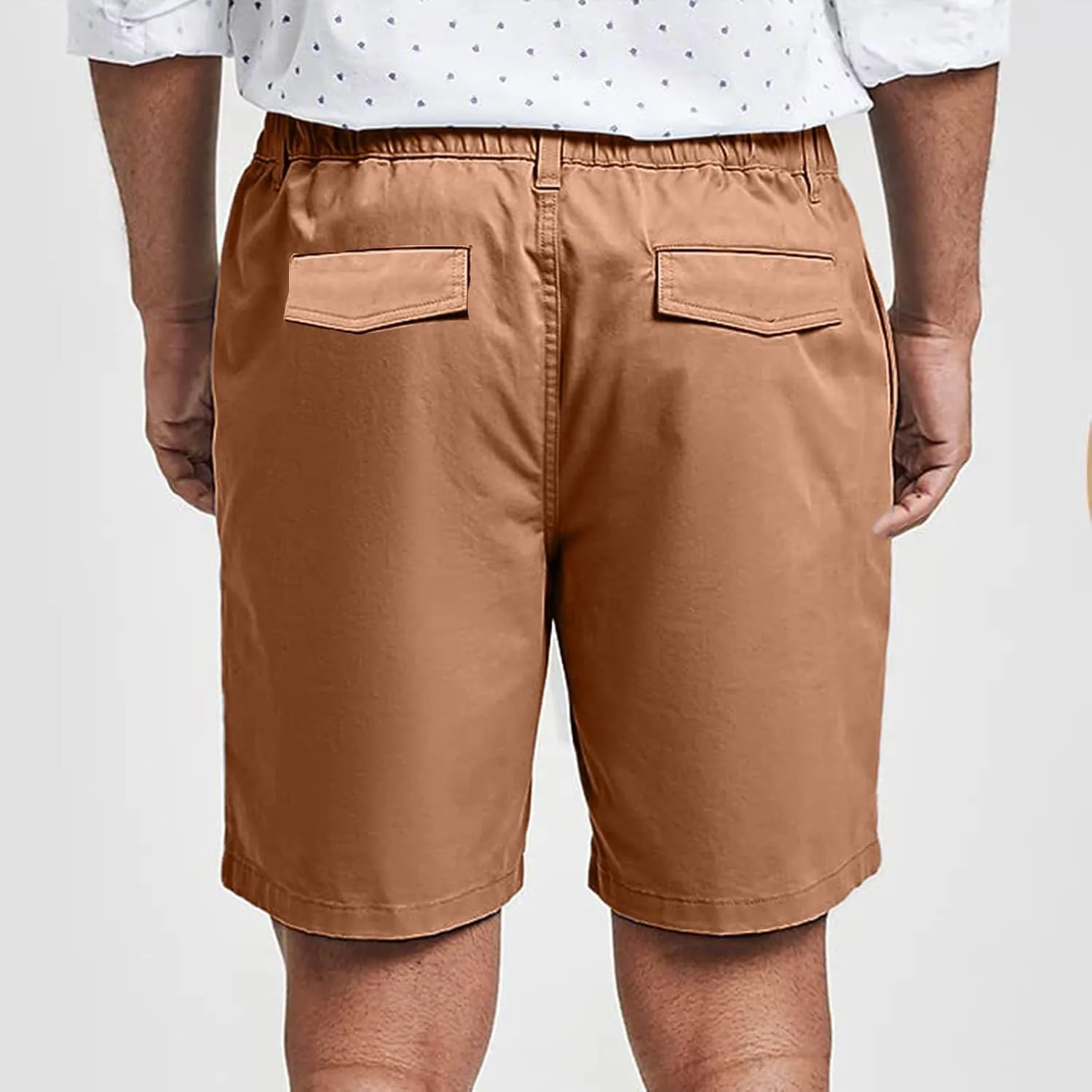 WENKOMG1 Mens Casual Shorts Quick Dry Elastic Waist Summer Golf Shorts