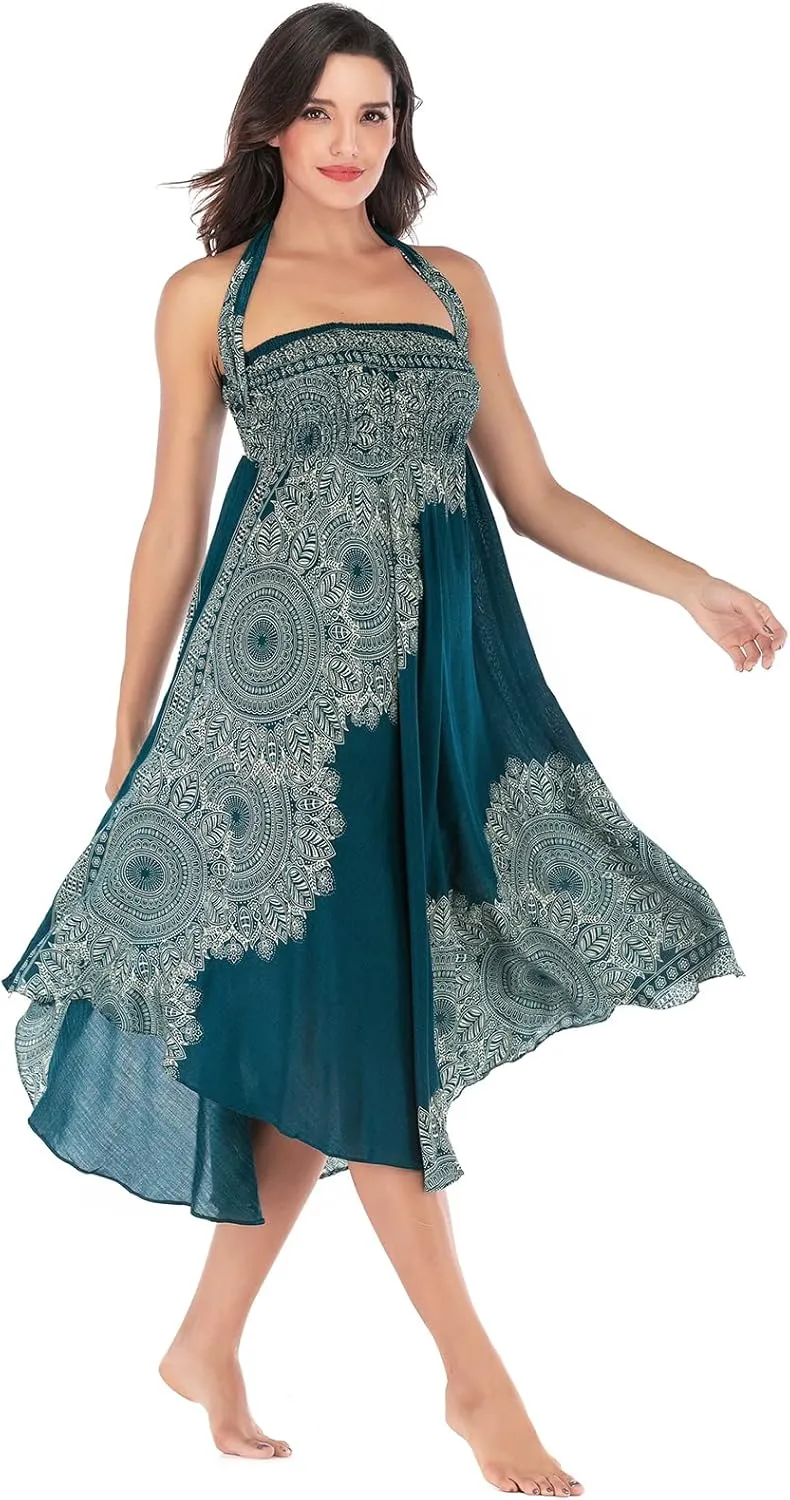 Womens Boho Skirt Long Skirts Hippie Clothes for Women with Tie