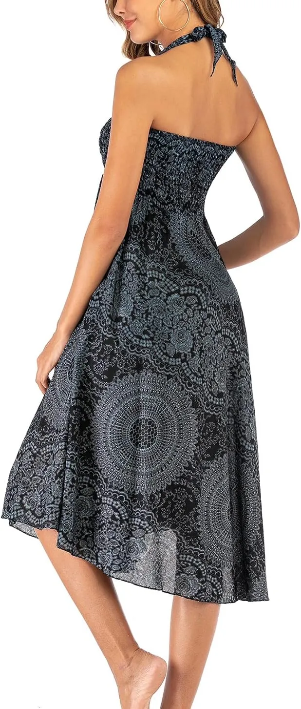 Womens Boho Skirt Long Skirts Hippie Clothes for Women with Tie