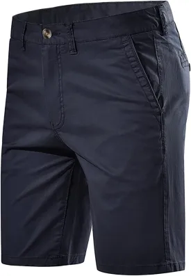 Zeiyignr Mens Golf Dress Shorts 7 Inch Casual Stretch Hiking Flat Front Quick Dry Lightweight Board Chino Short with Pockets